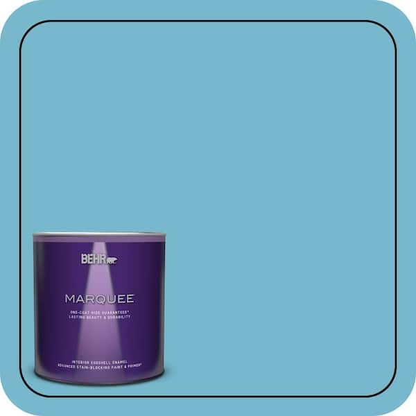 BEHR MARQUEE 1 qt. #M480-4 Below Zero One-Coat Hide Eggshell Enamel Interior Paint & Primer