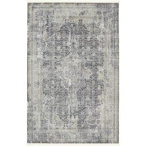 Baracoa La Cabana Dark Gray 5' 5 x 8' 0 Area Rug