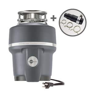 Evolution Compact Lift & Latch Quiet Series 3/4 HP Continuous Feed Garbage Disposal w/ Power Cord & Dishwasher Connector