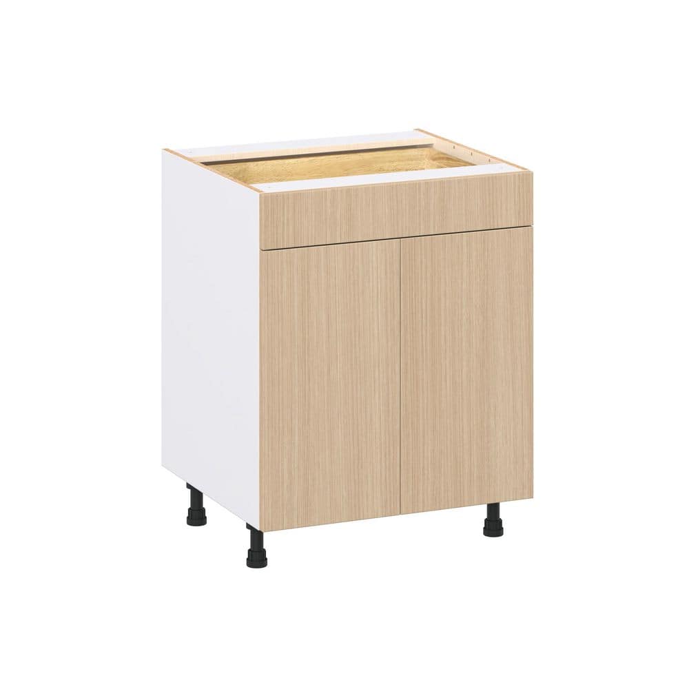 Timberline 27 in. W x 24.5 in. D x 34.5 in. H Assembled Shaker Base Kitchen Cabinet in Mojavi Oak with Drawers price history on PriceWatchPro