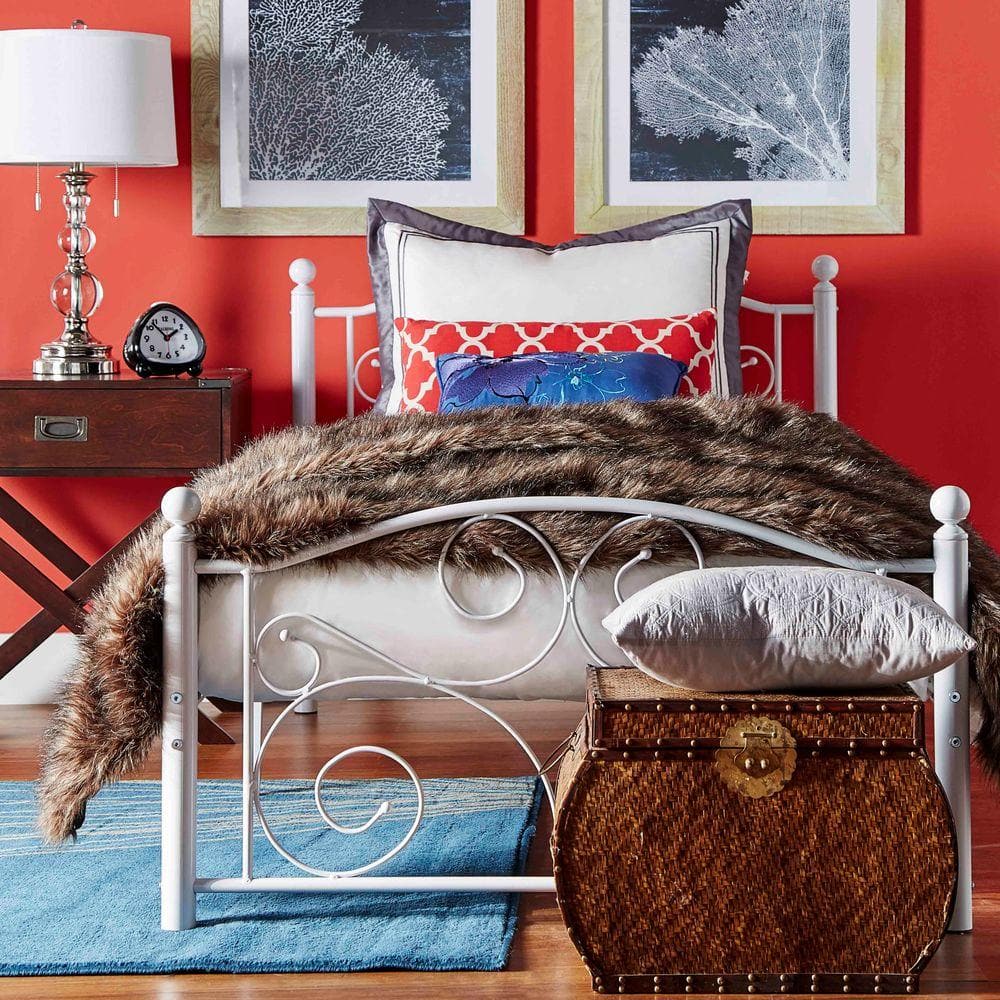 Blossom White Twin Platform Bed price history on PriceWatchPro