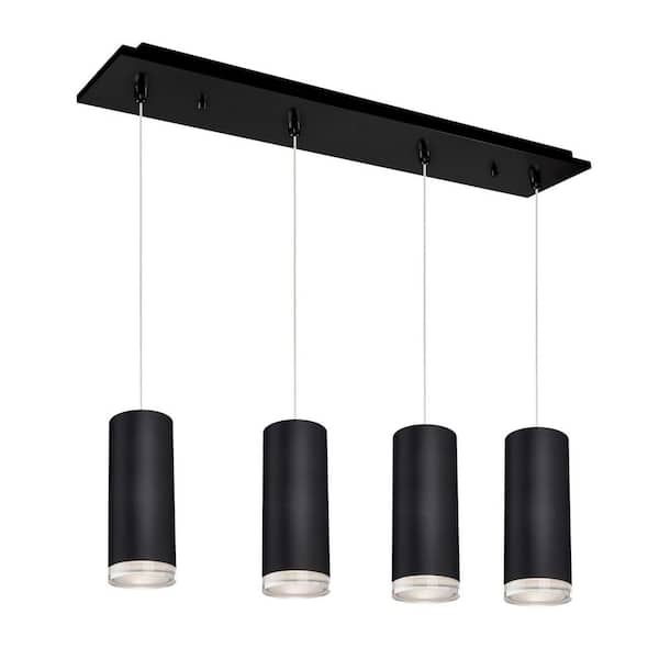 Cameo 25-in Black 4-Light Multi Pendant