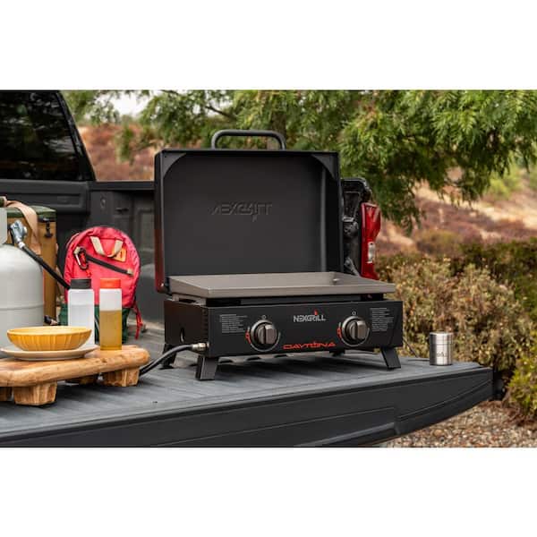 Nexgrill Daytona 2-Burner Flat Top Griddle Portable Propane Gas