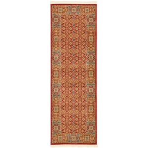 Palace Jefferson Red 2' 0 x 6' 0 Runner Rug