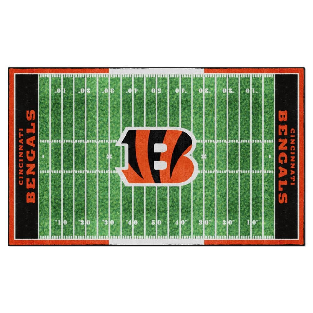 FANMATS NFL - Cincinnati Bengals Helmet Rug - 5ft. x 6ft. 5691 - The Home  Depot