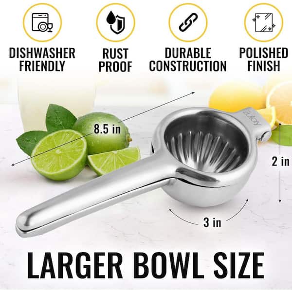Lynzavix Large Lemon Squeezer Stainless Steel Premium Quality