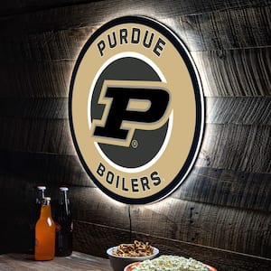 Purdue University Round 23 in. Plug-in LED Lighted Sign