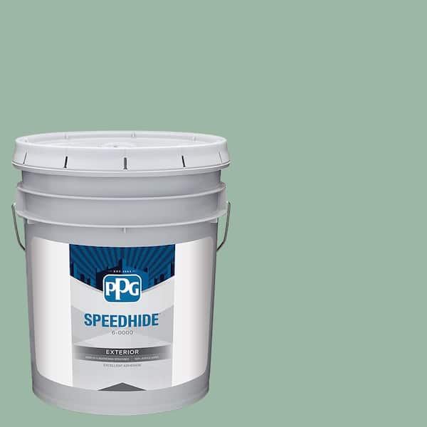 SPEEDHIDE 5 gal. PPG1133-4 Silver Leaf Flat Exterior Paint