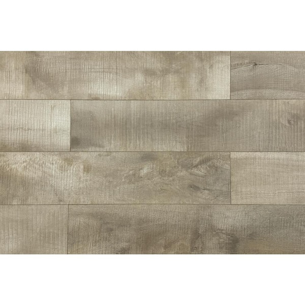 Montserrat Summa Antique Pearl 14 mm T x 7.75 in. W HDF Waterproof AC5 Click Lock Laminate Wood Flooring (23.09 sq. ft./case)