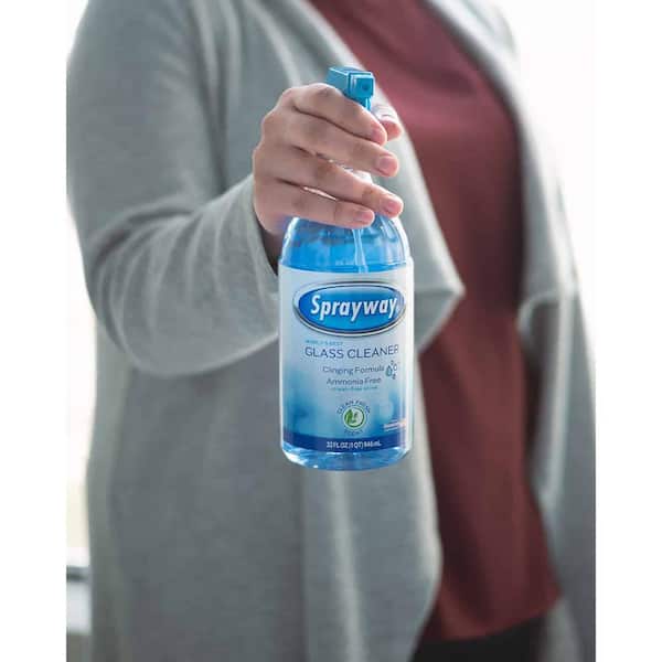 Spray limpiador de vidrio Sprayway - Espuma de vidrio líquido para ventana  de coche (32 onzas)- Limpiador multiuso - Limpiador de vidrios Ventanas 