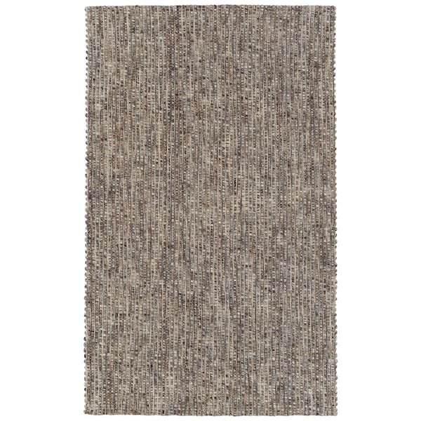 Addison Rugs Sierra 1 Coffee 8 ft. x 10 ft. Tonal Solid Wool Indoor Area Rug