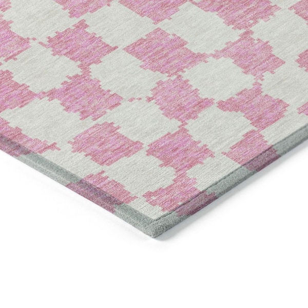 Chantille Machine Washable Indoor/Outdoor Abstract ACN1958 Pink 5 ft. x 7 ft. 6 in. Area Rug