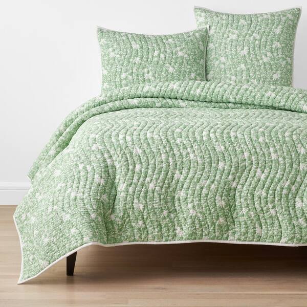 The Company Store Naomi Green Full/Queen Cotton Quilt 50895QFQGREEN