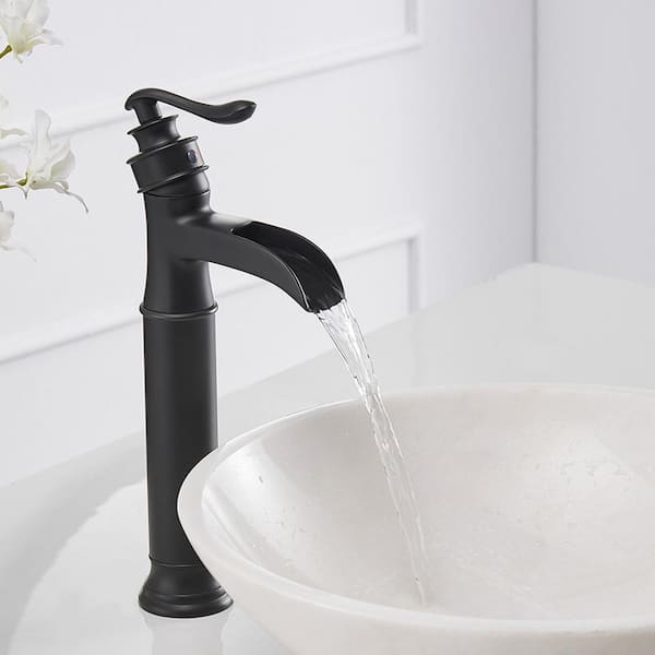 BWE Waterfall Single Hole Single-Handle Vessel Bathroom Faucet