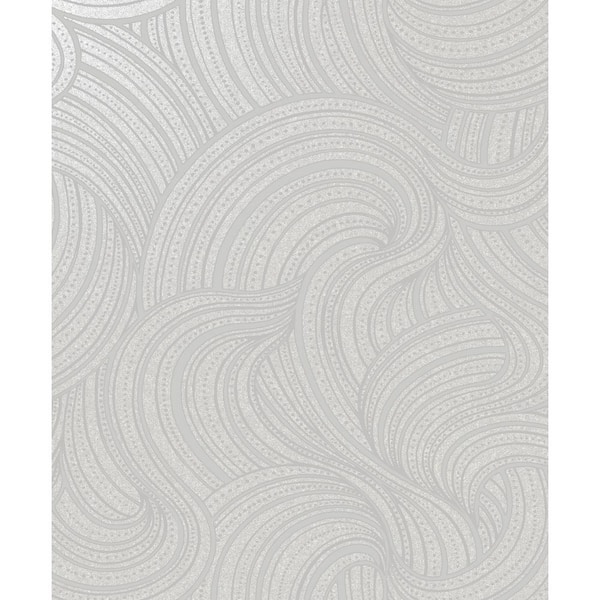 Walls Republic Twisted Clouds Wallpaper Grey Paper Strippable Roll ...
