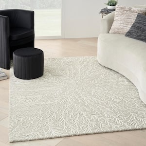 Ma30 Star Ivory 4 ft. x 6 ft. Abstract Contemporary Area Rug
