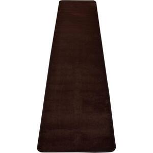 Euro Solid Collection Brown 26 in. W x 96 in. L Stair Runner 17.33 sq. ft.