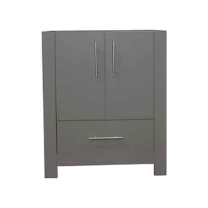 Boston 30 in. W x 20 in. D x 34 in. H Bath Vanity Cabinet without Top in Gray