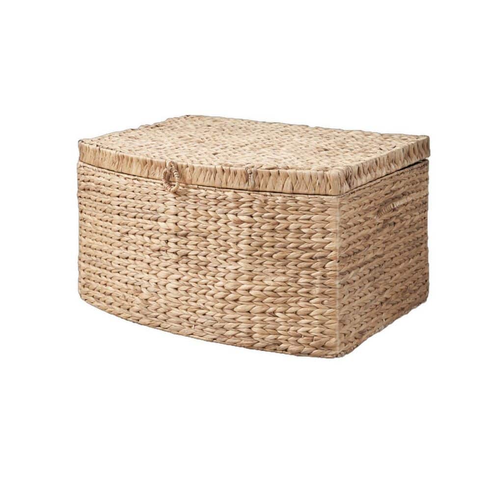 Brown Basket / CD 2枚セット New Light Brown 26 in. x 14 in. Rectangular Woven Wicker