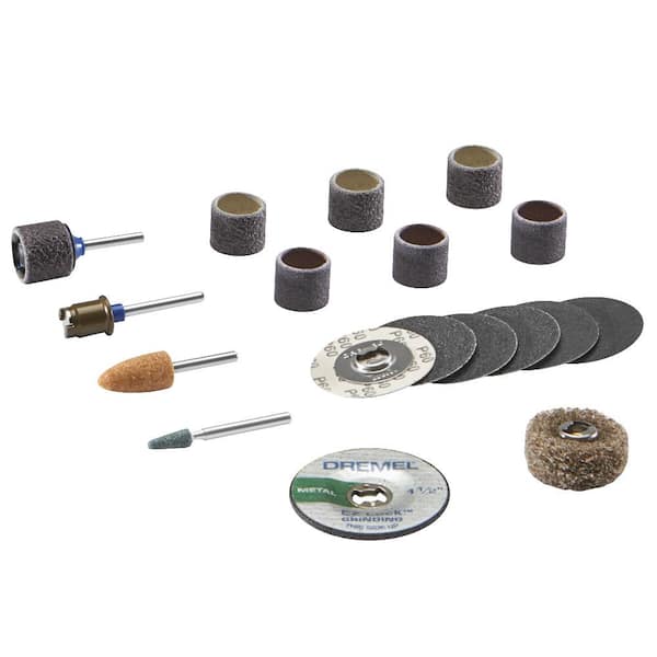 Dremel 730-01 All-Purpose Rotary Tool Accessories Kit - 52 Piece Assorted  Set- Includes a Carving Bit, Sanding Drums, Grinding Stones