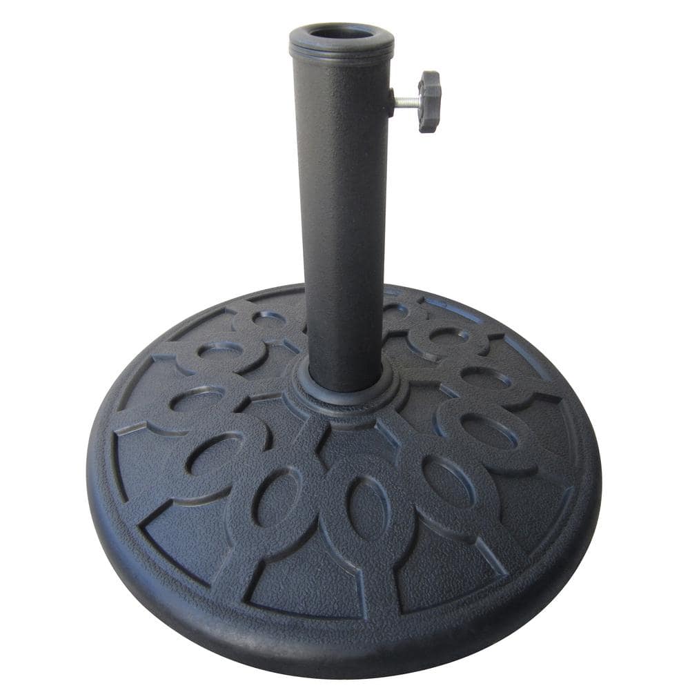 SHADEFACTORY Regency 17.6 lb. Patio Umbrella Base in Matte Black 63137