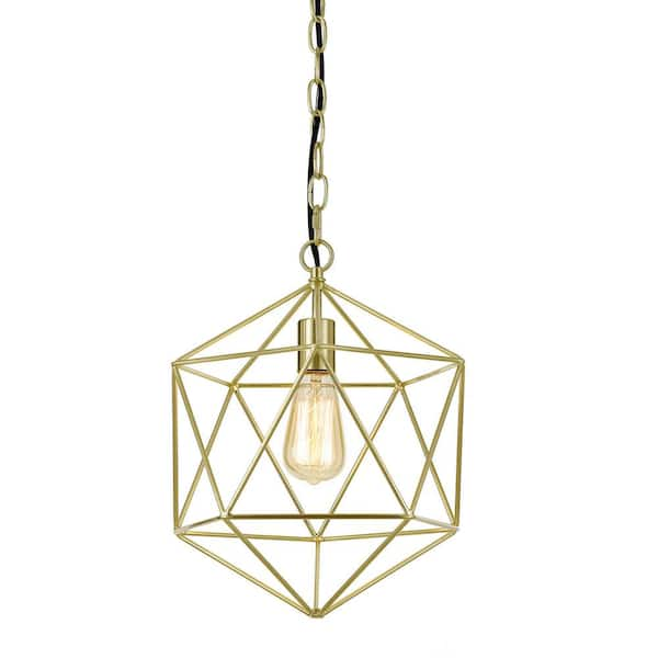 Hanover Serena Geometric Pendant Light for Hardwire or Plug-In Swag ...