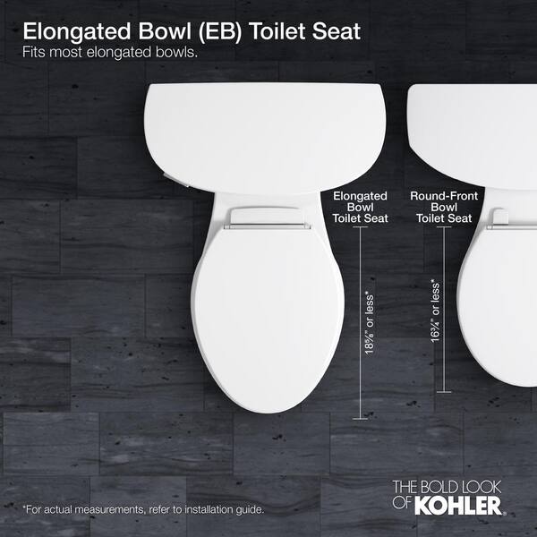 Cachet Quiet-Close Round Closed Front Toilet Seat with Grip-Tight Bumpers in White Cachet Quiet-Close Round Closed Front Toilet Seat with Grip-Tight Bumpers in White