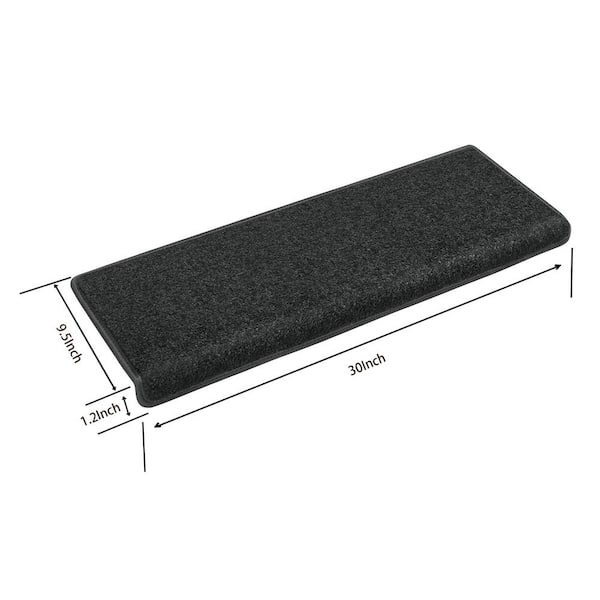 M+A Black Non-Woven PET Carpet Sure Stride™ Slip Resistant Indoor Mat -  100'L x 3'W Roll