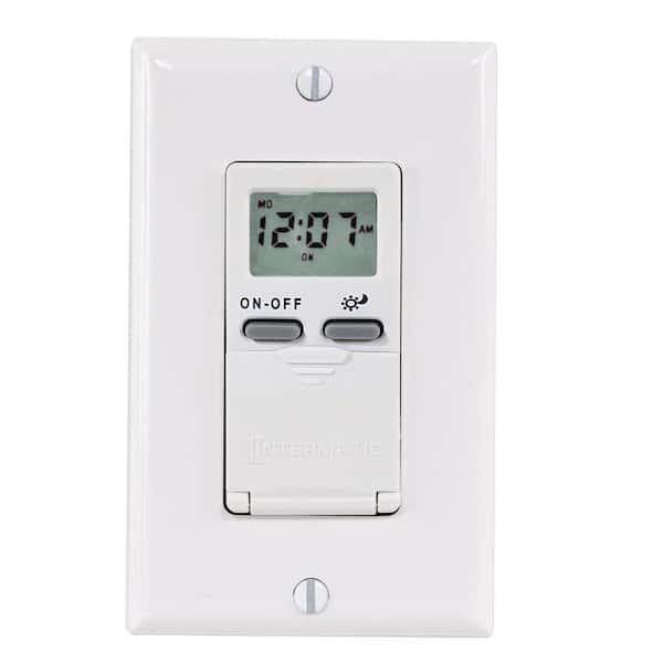 Intermatic 15 Amp 7-Day Indoor Astronomic Digital In-Wall Timer, White
