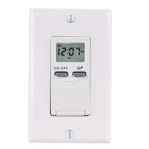 15 Amp 7-Day Indoor Astronomic Digital In-Wall Timer, White