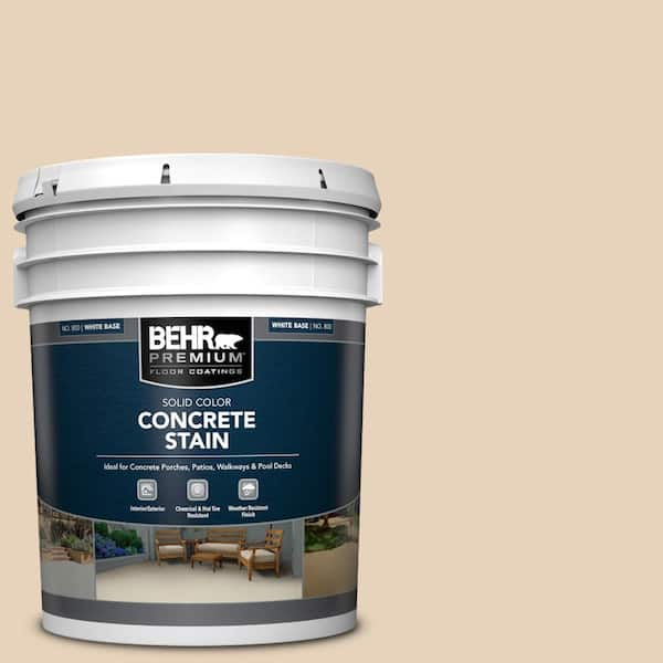 BEHR PREMIUM 5 gal. #PFC-11 Inviting Veranda Solid Color Flat Interior/Exterior Concrete Stain