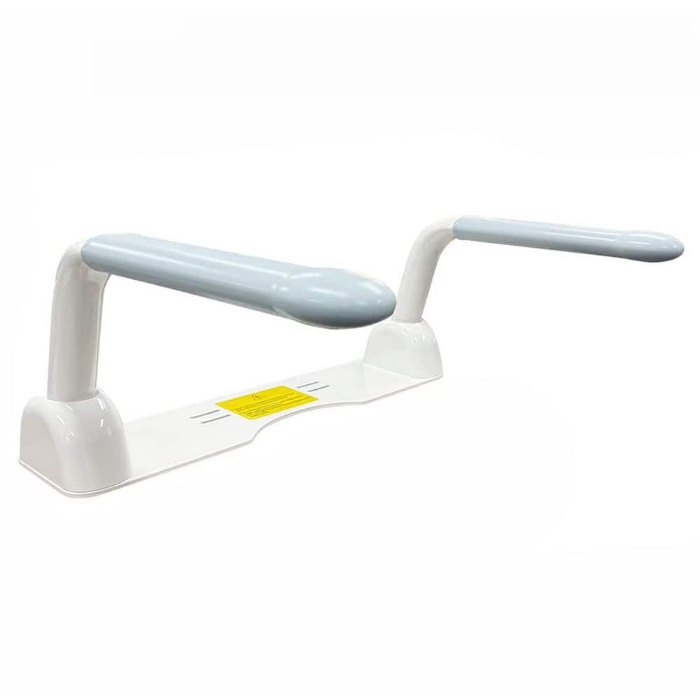 Flip-Up Toilet Safety Rails with Rise-up Handle for Elderly, Disabled, Pregnant or Mobility Assistance, Fits Most Toilet