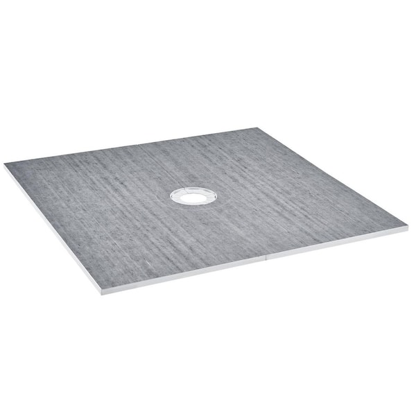 72 in. W x 72 in. L Shower Kit with 6.3 in. Drain, EPS Curb Kit with Slope Sticks and 2 Waterproof Cloths for Bathroom
