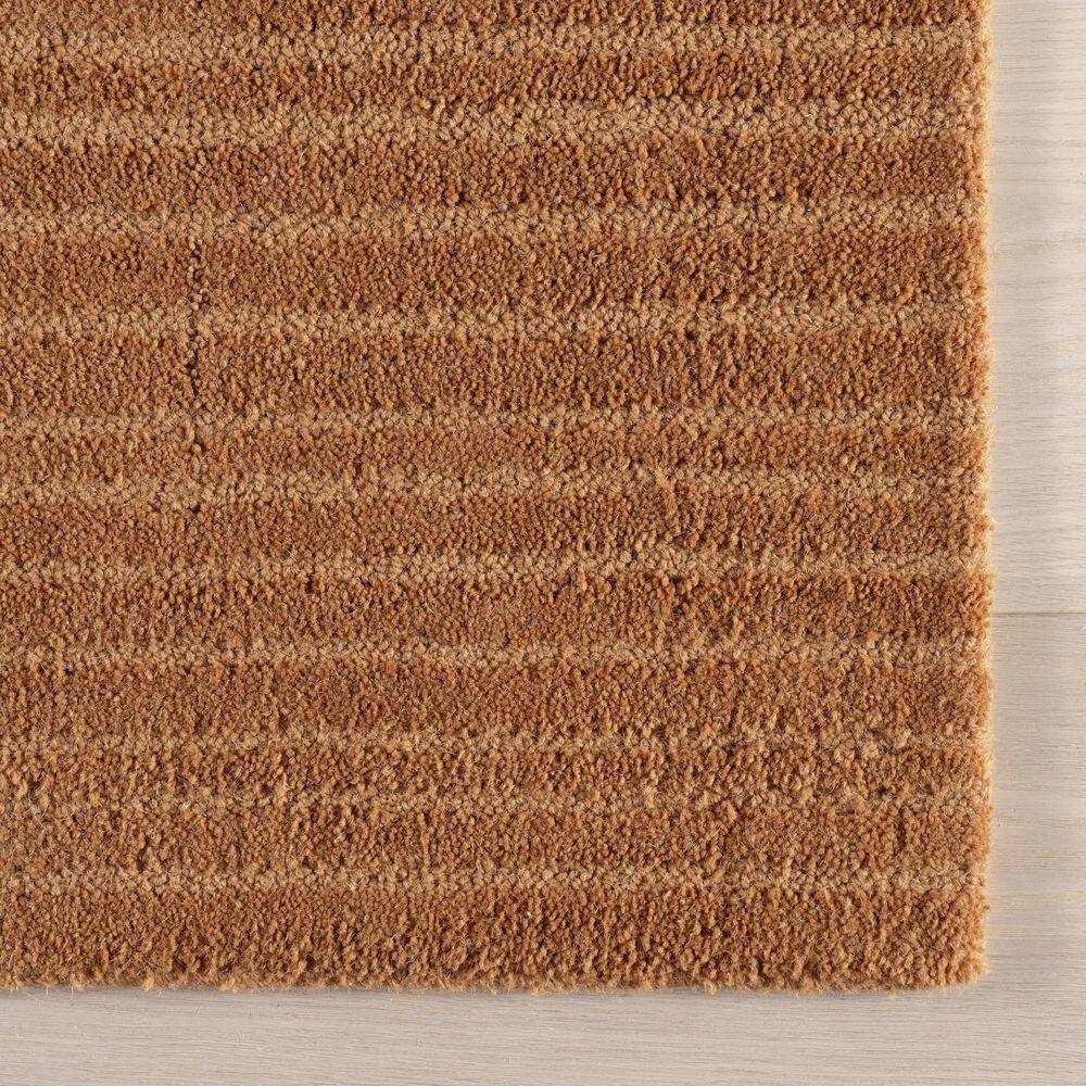 Southwest Rust Handmade Wool Striped 4' x 6' Area Rug