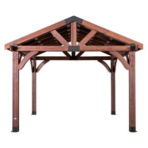 Arlington 12 ft. x 12 ft. Wooden Gazebo with Steel Roof