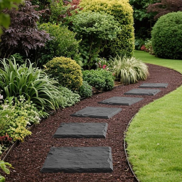 VEVOR Garden Stepping Stones, 8 Pcs 15.5 x 15.5 in. Weather