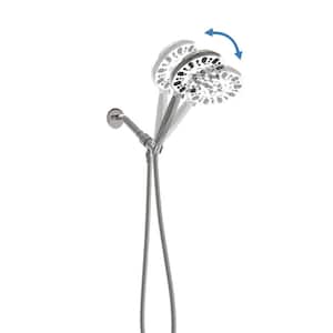 Single Handle 7-Spray Shower Faucet With 1.8 GPM 4.7 in. Adjustable Hand Shower Body Massage Shower Heads in Chrome