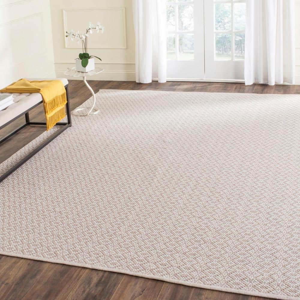 Coastal Charm Ivory Cotton 8' x 10' Hand-Woven Area Rug