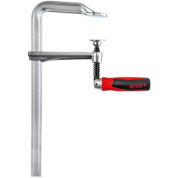 10 in. Capacity All-Steel Pivoting Handle Bar Clamp and 4-3/4 in. Throat Depth
