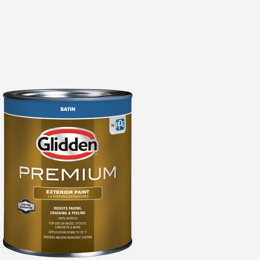 Glidden Premium 1 gal. Satin Latex Base 2 Exterior Paint GL691201 The Home Depot