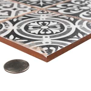 Faenza Nero 13 in. x 13 in. Ceramic Floor and Wall Tile (12.0 sq. ft./Case)