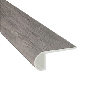 Lewes Gray 0.94 in. T x 4.53 in. W x 94 in. L Luxury Vinyl Flush stairnose Molding