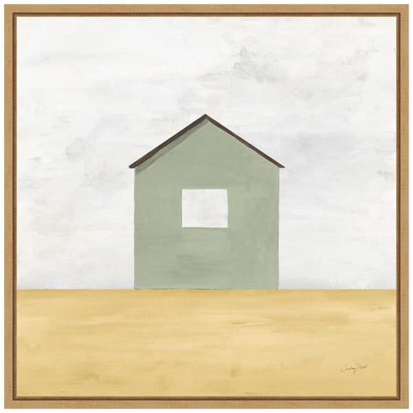 Amanti Art "Rural Barn Simplicity II" by Courtney Prahl 1-Piece Floater Frame Canvas Transfer Country Art Print 16 in. x 16 in.