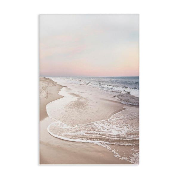 Beautiful Beach Oasis by Natalie Carpentieri Unframed Coastal Graphic Art Print 30 in. x 20 in.