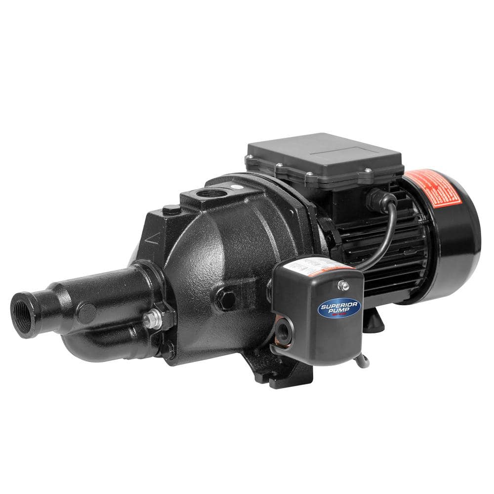 Black Cast Iron 1 HP Convertible Jet Pump