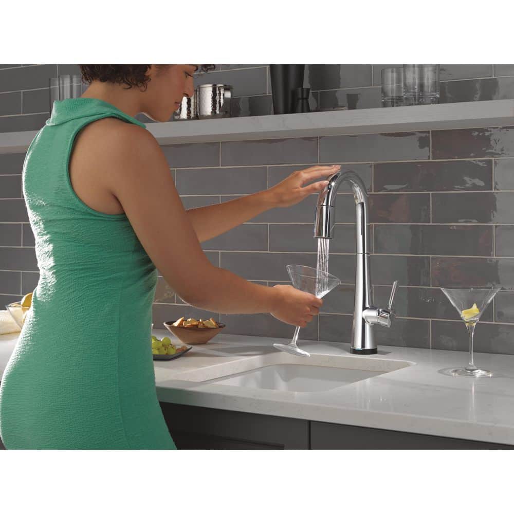 Monrovia Touch2O with Touchless Technology Single Handle Bar Faucet in Lumicoat Chrome - Thumbnail 3