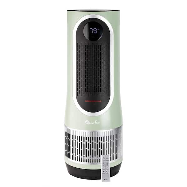 LivePure 3-in-1-Clean Heat True HEPA Air Purifier/Heater, up to 400 sq. ft. Sage