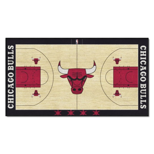 FANMATS Chicago Bulls 2 ft. x 4 ft. NBA Court Runner Rug
