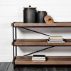 Mercana Wright I Brown Solid Wood Multi Level Shelf Console Table 50286