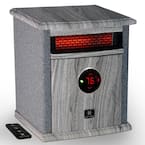 1500-Watt Logan Deluxe Portable Electric Infrared Space Heater in Grey